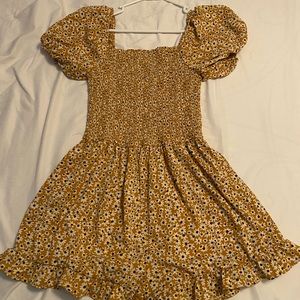 Yellow flower romper